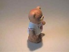 Vintage 1983 Miniature Ceramic Valentine Lucy   Me Enesco Teddy Bear I Love