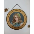 Antique Chimney Flue Cover Victorian Edwardian Young Girl Child Art Print 