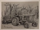 David M Pigg Signed Art Print Dated 1997 Numbered 18 300 John Deere 3020 Tractor