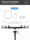 Gooseneck Tablet Mount Holder Flexible Long Arm Clamp For Bed Desk Phone Holder
