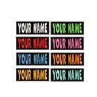 Custom Name Tag Personalized Embroidered Applique Patch Bikers  Uniforms Veteran