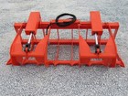 66  Dual Cylinder Root Grapple Bucket Attachment Fits Skid Steer Quick Attach