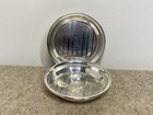 Pair Of Webster Engine Turned Nut Dishes Sterling Silver  925 35 Grams