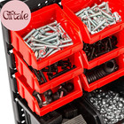 Wall Mounted Storage Bins  30 Wall Mount Tool Organizer Bins Plastic Parts Rack 