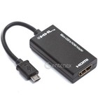 Mhl Micro Usb Male To Hdmi Female Adapter Cable For Htc Flyer Galaxy S2 I9000