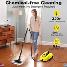 Tvd Heavy Duty Canister Steam Cleaner - 26 Accessories  5m Cord For Floors  
