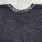 Vintage Renee Tener Jeanne Pierre Sweater Womens L Black Silver Wool Angora Knit