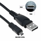 Usb Battery Charger Data Sync Cable Cord For Olympus Sz-15 Vr-370 Vg-190 Camera
