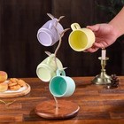 Coffee Mug Holder mug Tree For Counter mug Rack Countertop leaf Shaped Gold