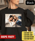 Custom Photo Front   Back Sweatshirt  Personalized Picture Tee  Upload Image   T