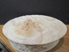 Vintage Incolay Stone Hand Carved Oval Hinged Jewelry Trinket Box  ezs004397 