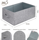 3 Pack Large Fabric Storage Bins For Shelves  Foldable Closet Organizers And    