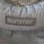 Summer Gray White Baby Booster Chair With Adjustable Harness