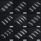 500pcs bag Special Shape False Fake Nail Art Tips Acrylic Hollow Nails Clear