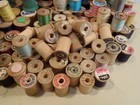 Wood Spool Lot Vintage Thread Belding Corticelli J p Coats   Clark Talon Lily