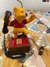Vintage 1970 s Disney Winnie The Pooh Push Button Land Line Phone  With Lamp