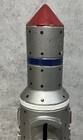 Metal Rocket Space Ship Mechanical Usa Bank W Astronaut - Vintage
