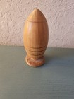 Vintage Handturned Wooden Darning Egg On Stand-vintage Sewing Item-very Good