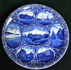 Antique Flow Blue Staffordshire Portland Oregon Souvenir Plate