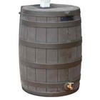 Good Ideas Rain Wizard Whiskey Style Rain Barrel With Overflow And Spigot  Oak