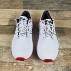 New Balance Brighton Mens Golf Cleats Sz 9 White Leather Lace Up Low Top Sneaker