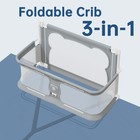 3 In 1 Baby Bassinet Bedside Sleeper Portable Crib  Co-sleeping Baby Bed  Pla   