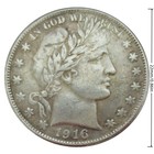 1916 D Barber Quarter Vg Very Good 25c Us Type Coin Collectible