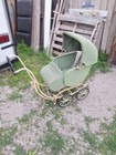 Vintage Wicker Baby Carriage Buggy