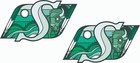 Saskatchewan Buffalo Full Size Football Helmet Decals