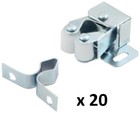 Double Roller Catch With Prong For Cabinet Doors cabinet Latch By Silverline 20p