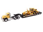 Cat Ct660 Day Cab Tractor W lowboy Trailer   163h Grader 1 87 Scale Model 84414