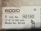 Ridgid Bc-4a  1 8 - 4  Chain Pipe Vise  1  Bend Cap 