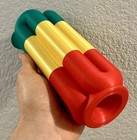 Travel Didgeridoo - Compact Didge Jamaican Rasta Style Green Yellow Red Key Of C