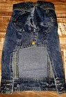 Smalllee_lucky_store Pet Small Dog Cat Classic Denim Jacket Coat Size Large 
