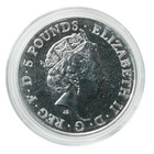 2016 Uk Queen s Beasts - Lion Of England - 2 Oz  9999 Silver W  Capsule
