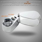 40x Jewelers Loupe Jewelry Loop Coin Magnifier Light Pocket Led Magnifying Glass