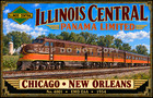 Illinois Central Panama Limited 2 Poster Bundle 11x17   17x11 Unframed