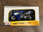 New Maisto 2021 Yamaha Yzf-r1 Blue Motorcycle Diecast Model Bike Toy Scale 1 12