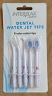 Interplak By Conair Dental Water Jet 5 Color-coded Replacement Tips New In Pack