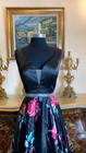 Women s Formal Print Floral V-neck Long Evening Gown Prom Dress