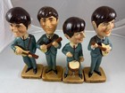 Vintage The Beatles 1964 Car Mascot Bobble Head Set Of 4 Great Condition