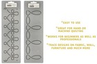 2 Border Quilting Stencils Loop Quilt Pattern Continuous Line Quilters Template