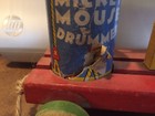 Vintage 1940 s Fisher Price Mickey Mouse Drummer Wood Pull Toy 