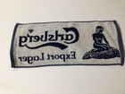 Vintage Carlsberg Export Lager Beer Towel   7-1 2 X 18 Bar Mancave