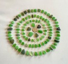 Genuine Beach Sea Glass 100 Pieces Beautiful Greens Olive  Mint  Emerald  Kelly