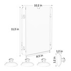Niubee 8 5x11  Clear Acrylic Window Sign Holder W  Suction Cups Frame