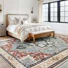 8x10 Area Rugs  Large Area Rug For Living Room  Floral Washable Area Rug