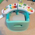 Fisher-price Sit-me-up Floor Seat Activity Center W  Toy Tray  Turquoise white
