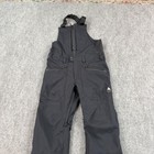 Burton Reserve Bib Mens Small Black Softshell Ski Snow Pants Stretch Lined
