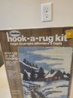 Vintage Malina Latch Hook-a-rug Kit Area Rug Wall Hanging 20x27 Winter Scene New